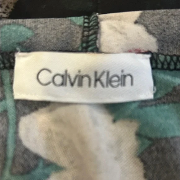 Calvin Klein Black Floral Sleeveless Blouse - Picture 2 of 5